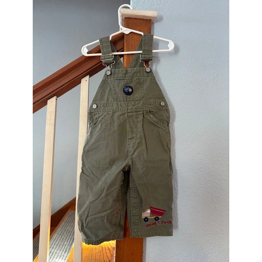 Carter’s 12-18 mths overalls dump truck vintage Y2K